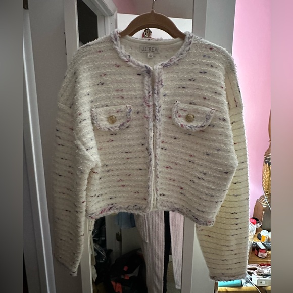 J. Crew Cropped Lady Jacket in Marled Yarn - Picture 16 of 16